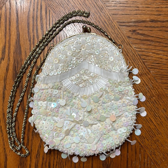 Handbags - Vintage beaded and sequin evening bag